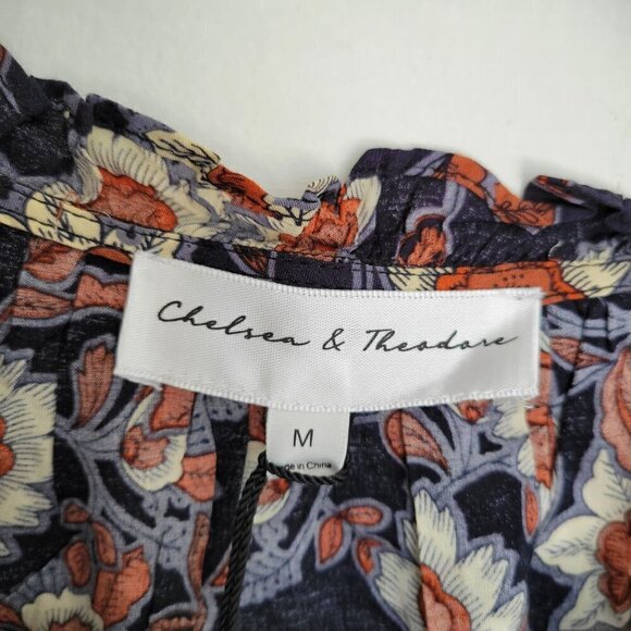 Pretty Boho Floral Blouse Top Women Size M - Picture 8 of 11